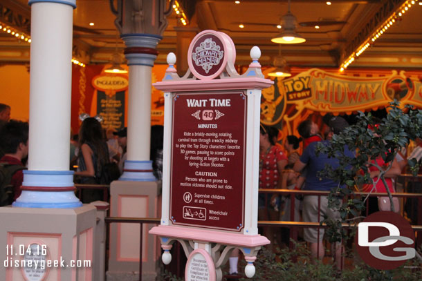 40 min stand by without FastPass will translate into what when they add it?