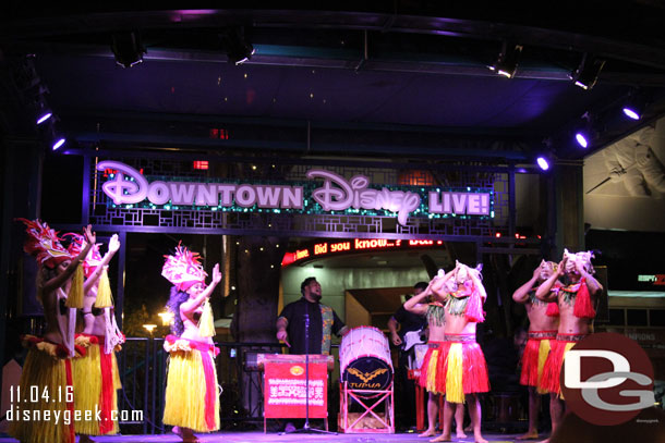 Tupua performing in Downtown Disney tonight.