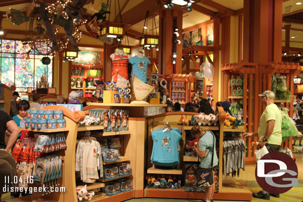 Moana merchandise in World of Disney