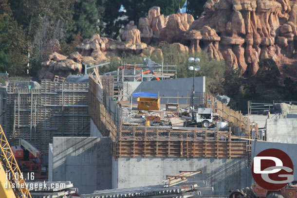 Looks like there is one section to pour on the roof of the marina.