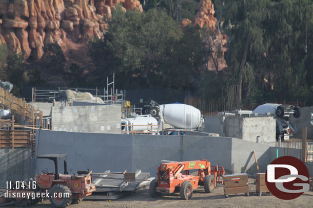 You can make out some rock work beyond the walls.