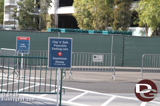 The cross walk from ground level.