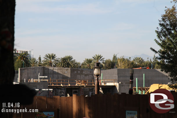 As you enter Critter Country a look at the work along the Rivers of America