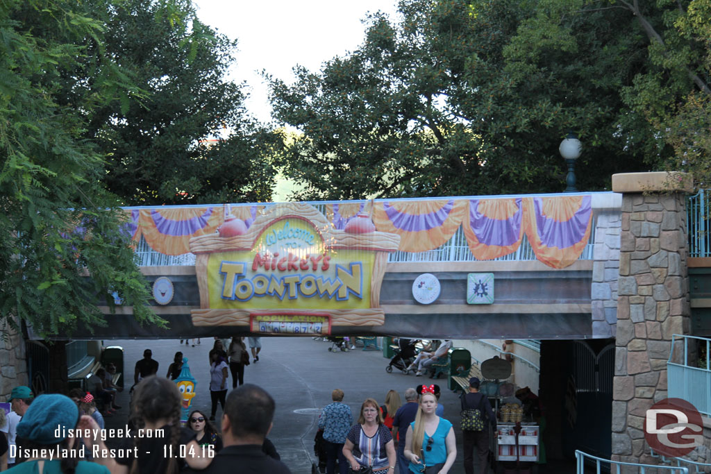 Work continues on the Toontown bridge.