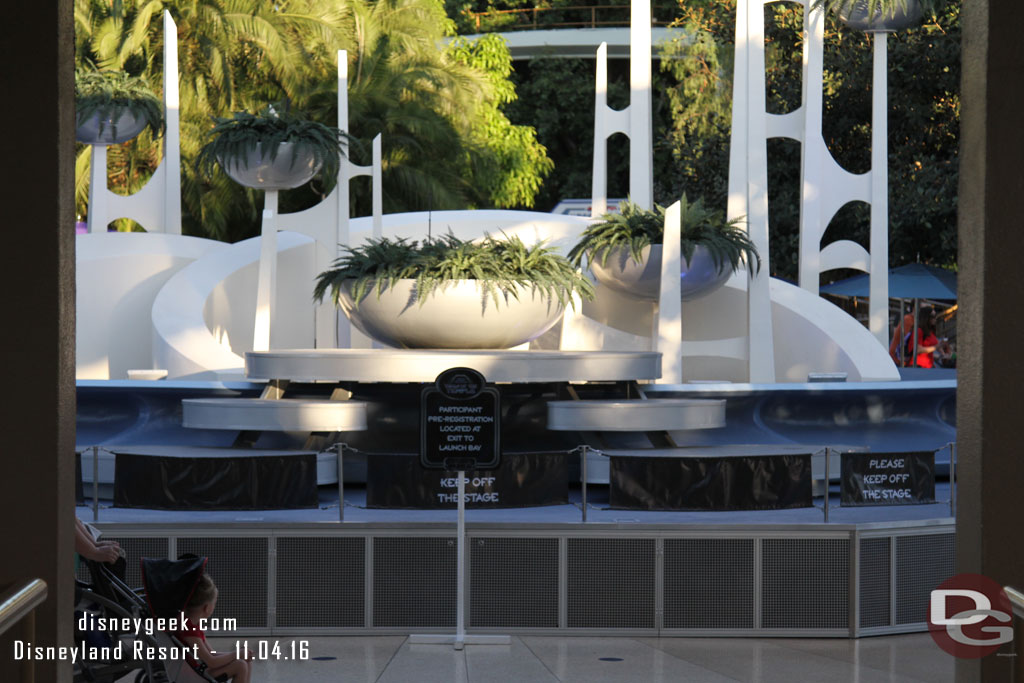 The Tomorrowland Terrace is quiet this evening.  No bands this week.