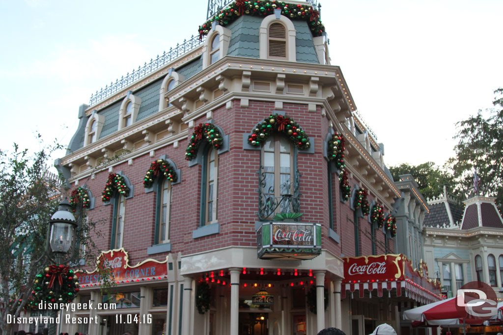 Walking up Main Street USA