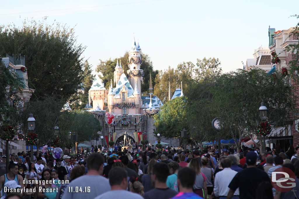 Too bad the overhead garland will not be returning this year (they will be running Paint the Night again this holiday season).