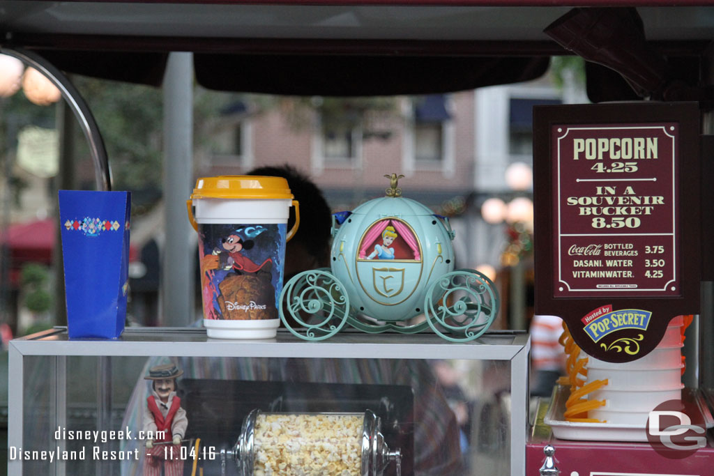 Cinderella Coach popcorn bucket in Town Square.