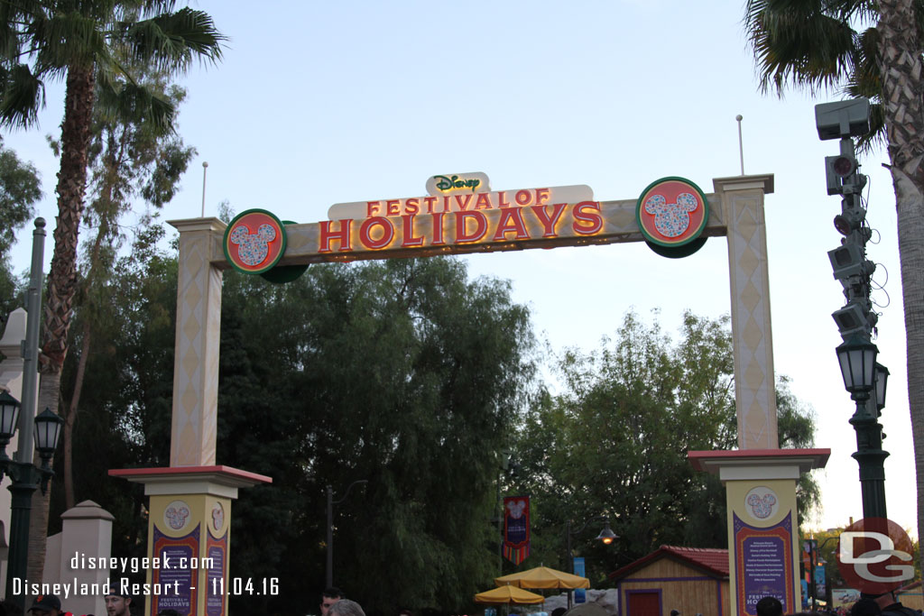 Disney Festival of Holidays is taking over DCA starting Thursday November 10th.