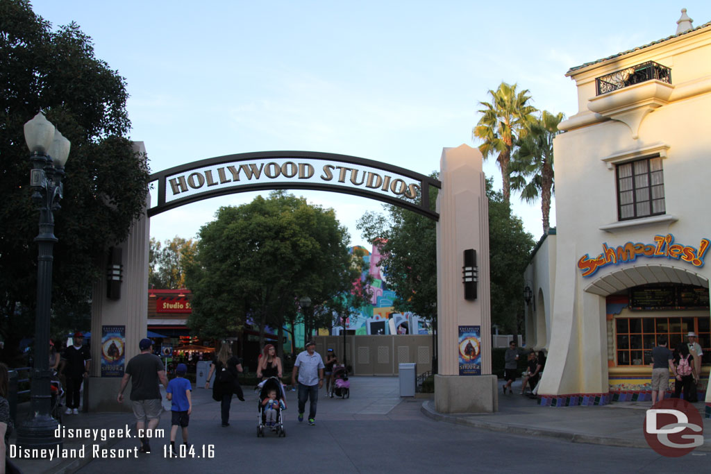 Work continues in the Hollywood Studios area.