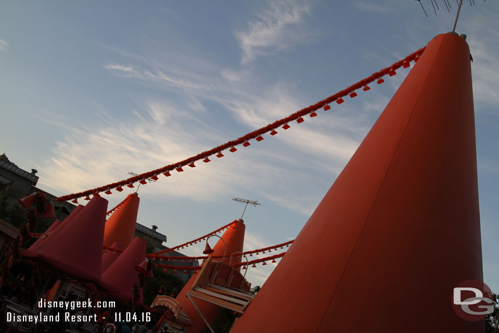 Walking through the Cozy Cone area.