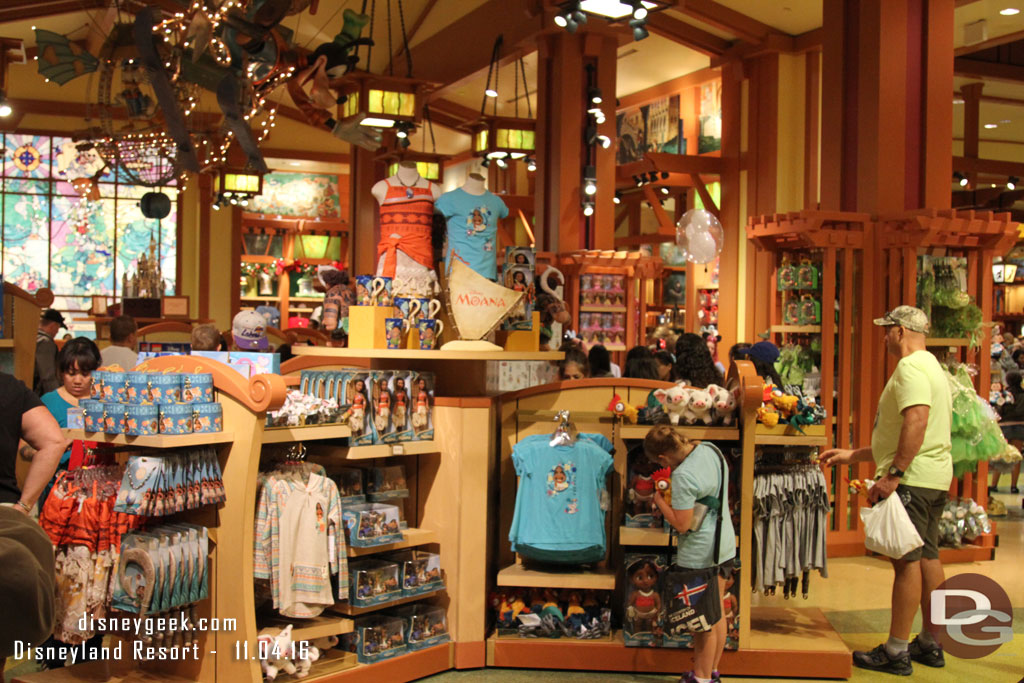 Moana merchandise in World of Disney