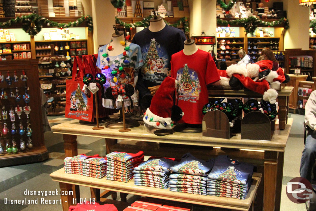 Christmas merchandise in Los Feliz Five and Dime on Buena Vista Street.