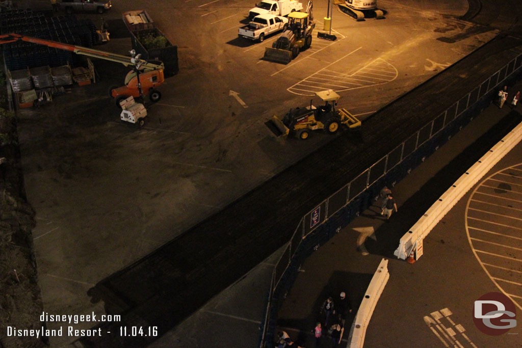 The walkway around the construction site for those on the Chip and Dale level.