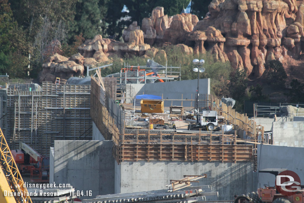 Looks like there is one section to pour on the roof of the marina.