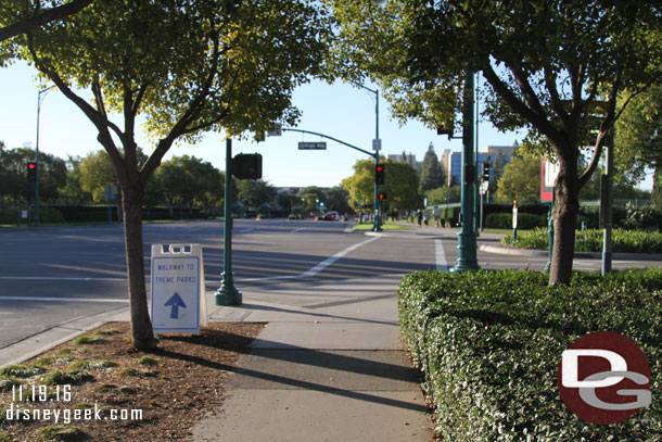 Interesting they are directing theme park walkers to Downtown Disney too.  Wonder if the gate on  Disneyland Drive will be closed off once the new security checkpoints open.