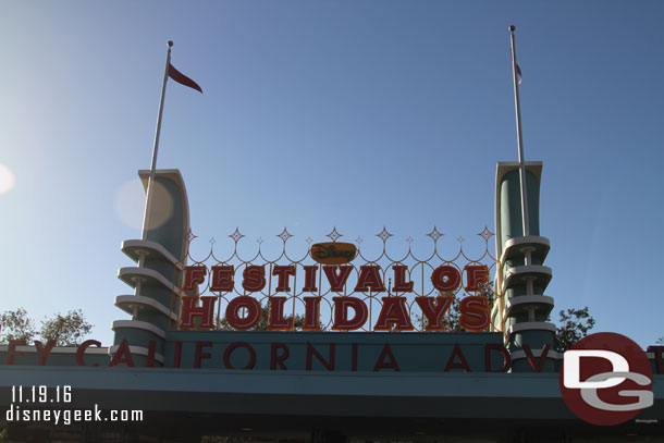 First stop today, DCA.  The Festival of Holidays started since my last visit.