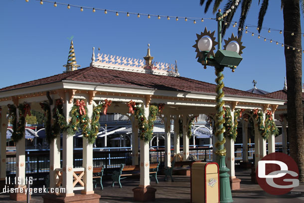 Christmas decorations on the Pier.