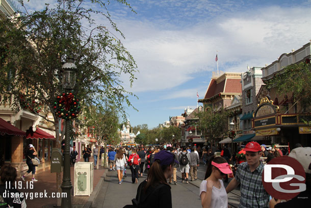 Main Street USA this morning