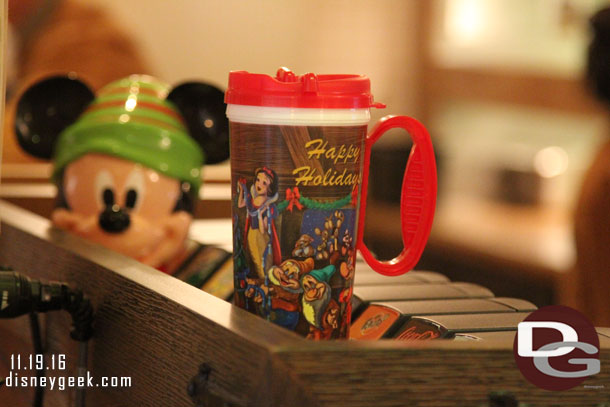 Holiday mugs.