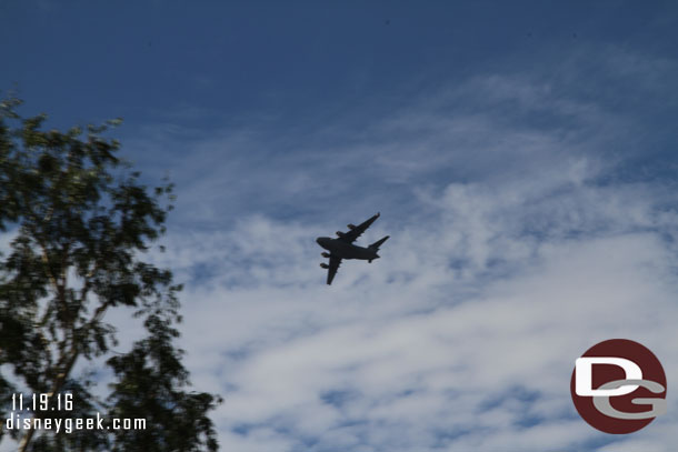 Another low flying C17.  