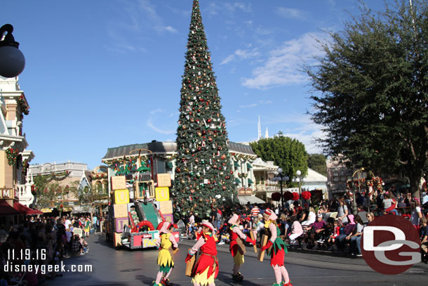 Walked down Main Street and beat the parade.