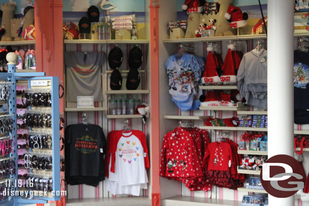 Festival  of Holidays merchandise is available.