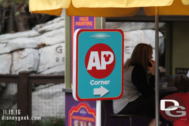 An AP Corner set up on the trail on the back side of GRR.