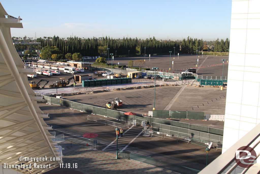 The current cross walk to reach the Pinocchio lot and walk to the parks.