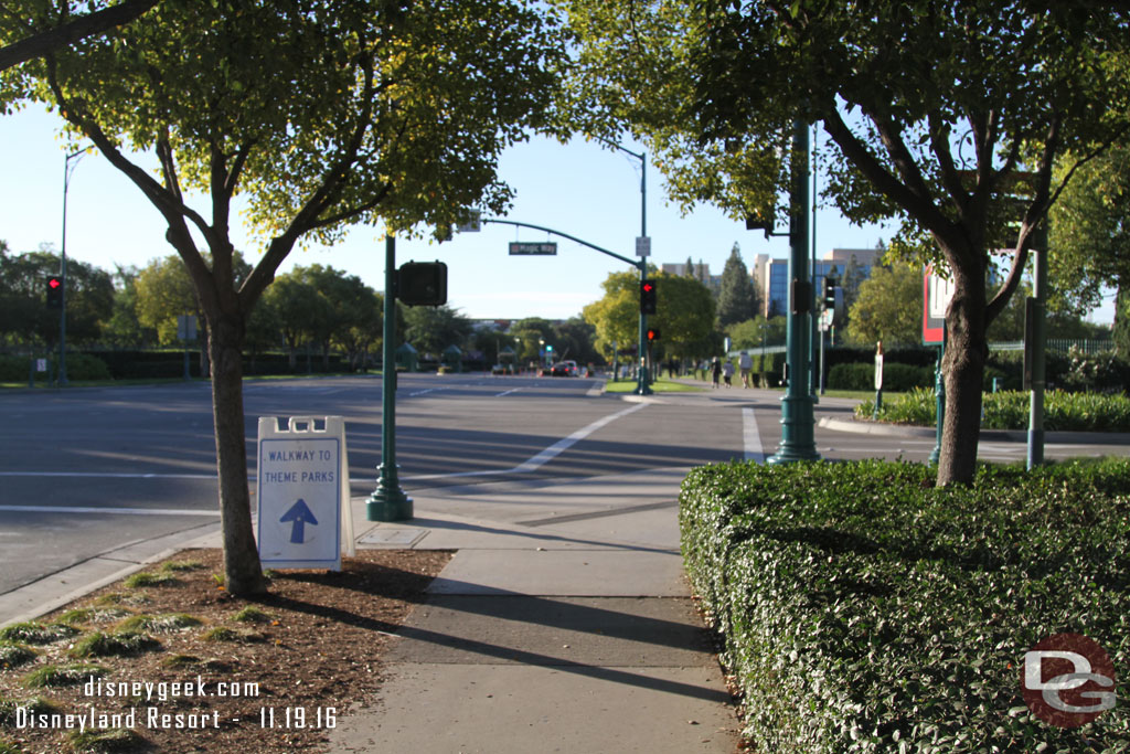 Interesting they are directing theme park walkers to Downtown Disney too.  Wonder if the gate on  Disneyland Drive will be closed off once the new security checkpoints open.