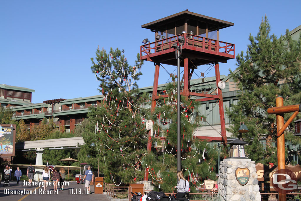 Walked through Grizzly Recreation Area which is all decorated now.