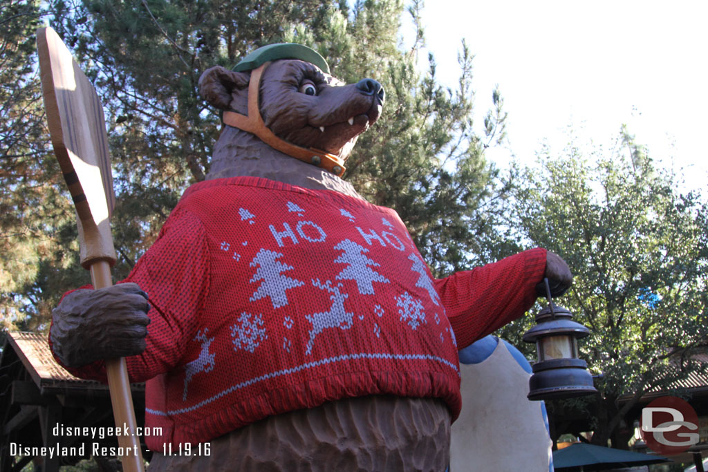 The bear by GRR is in the holiday spirit.