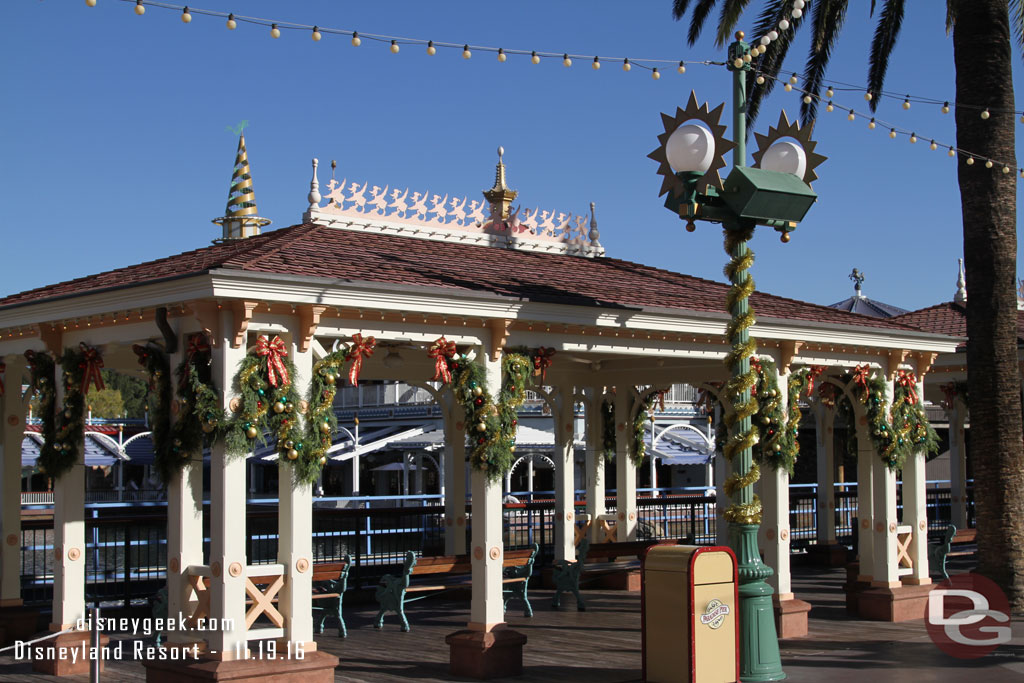 Christmas decorations on the Pier.