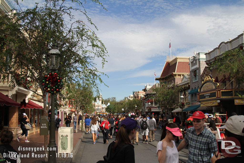 Main Street USA this morning