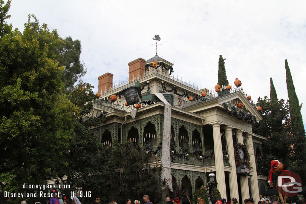 Our next stop the Haunted Mansion Holiday