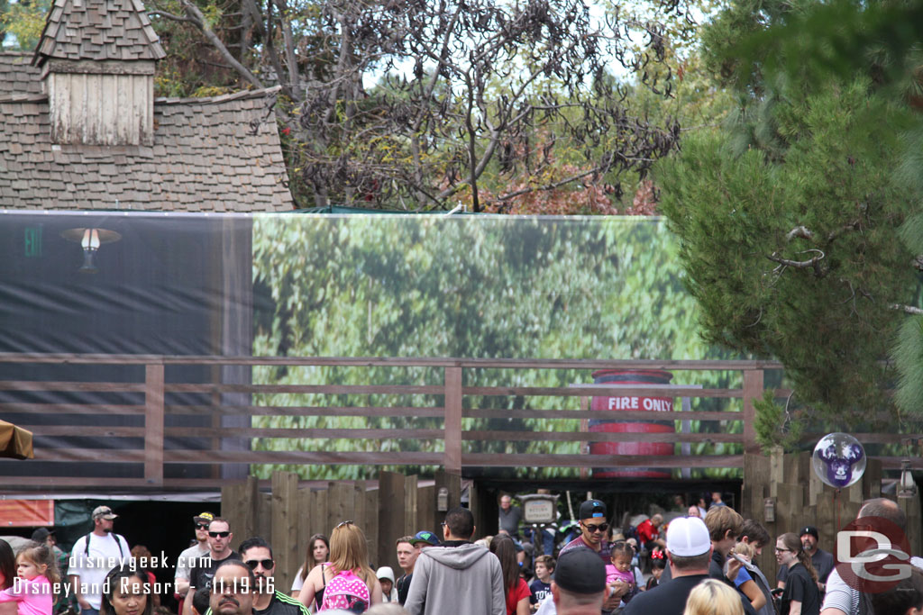 Work continues on the trestle in Critter Country.