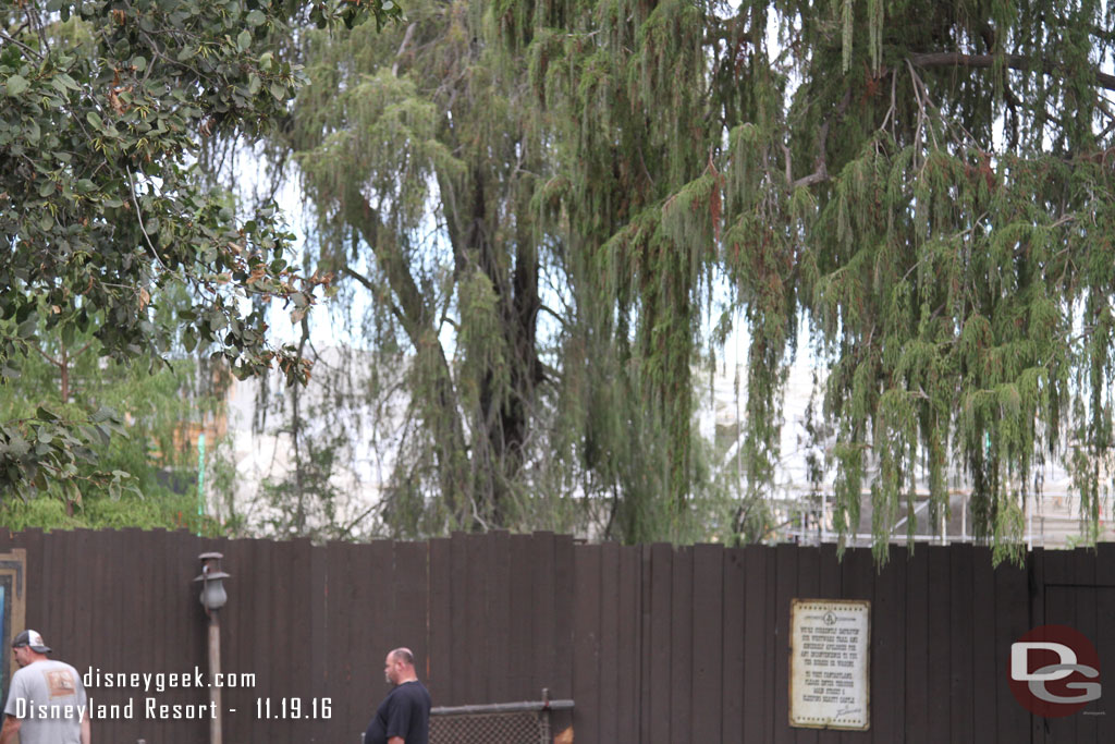 Approaching the end of the Big Thunder Trail.  Through the trees you can just barely make out the new trestle.