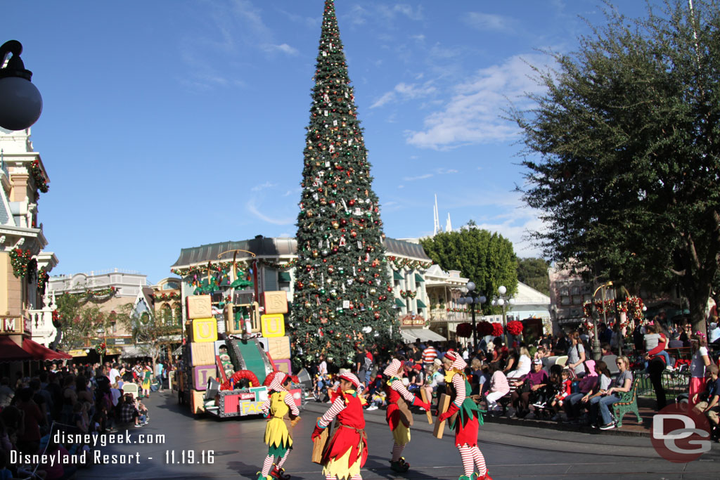 Walked down Main Street and beat the parade.