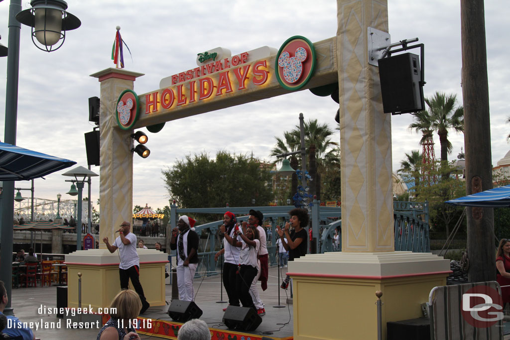 Caught the last 30 seconds of RAISE performing at the Pacific Wharf Stage