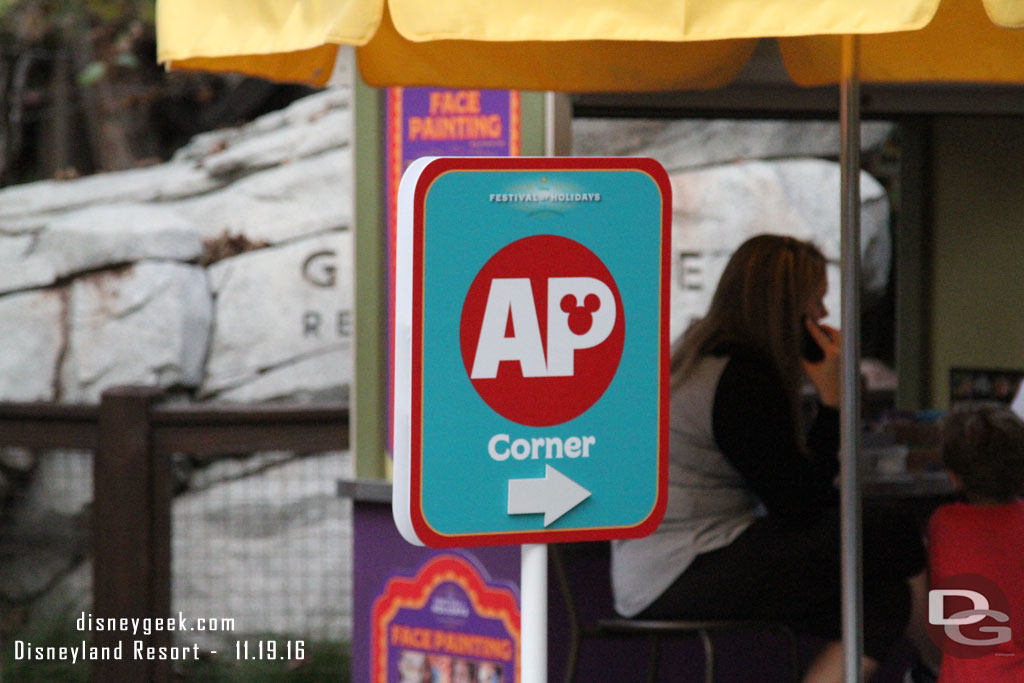 An AP Corner set up on the trail on the back side of GRR.