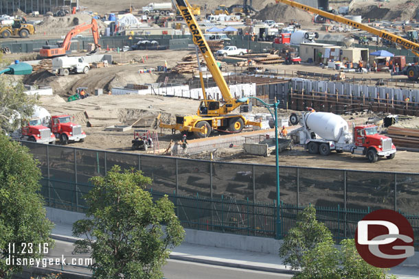 Trenches for footers near Disneyland Drive.