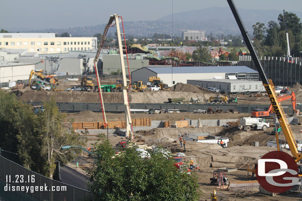 Today they were pouring more of the footers.