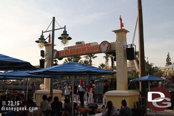 RAISE performing at the Pacific Wharf Stage during Festival of Holidays.