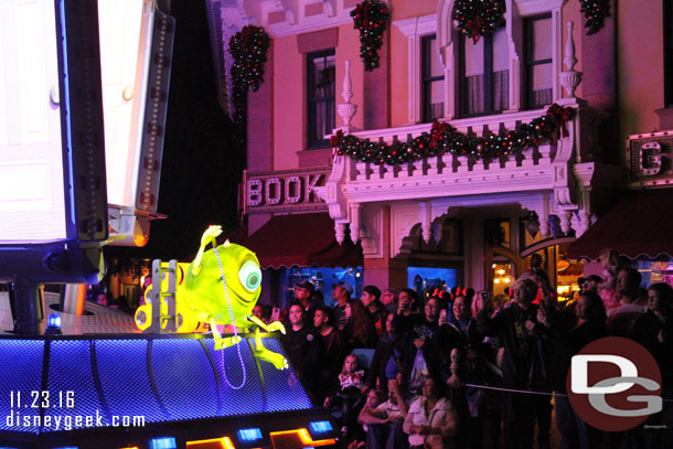 Mike on the back of the float.