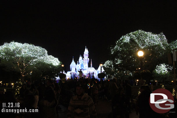 Back to Main Street for the second transformation.  The lights were still on.