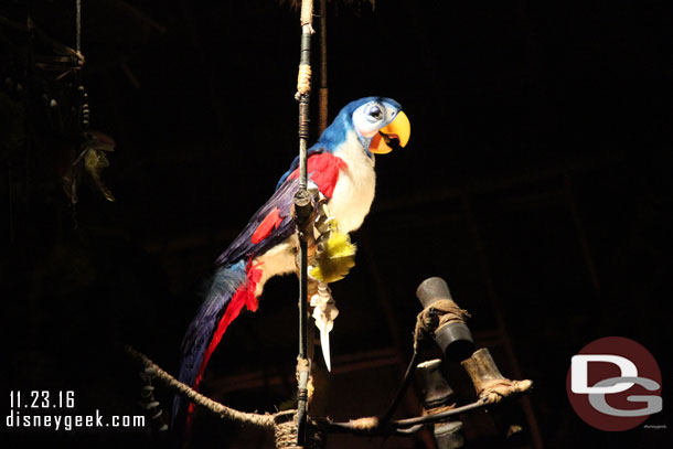 Next up a visit to the Enchanted Tiki Room