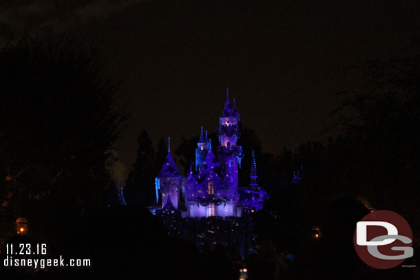 This year projections on the castle were used throughout the show.