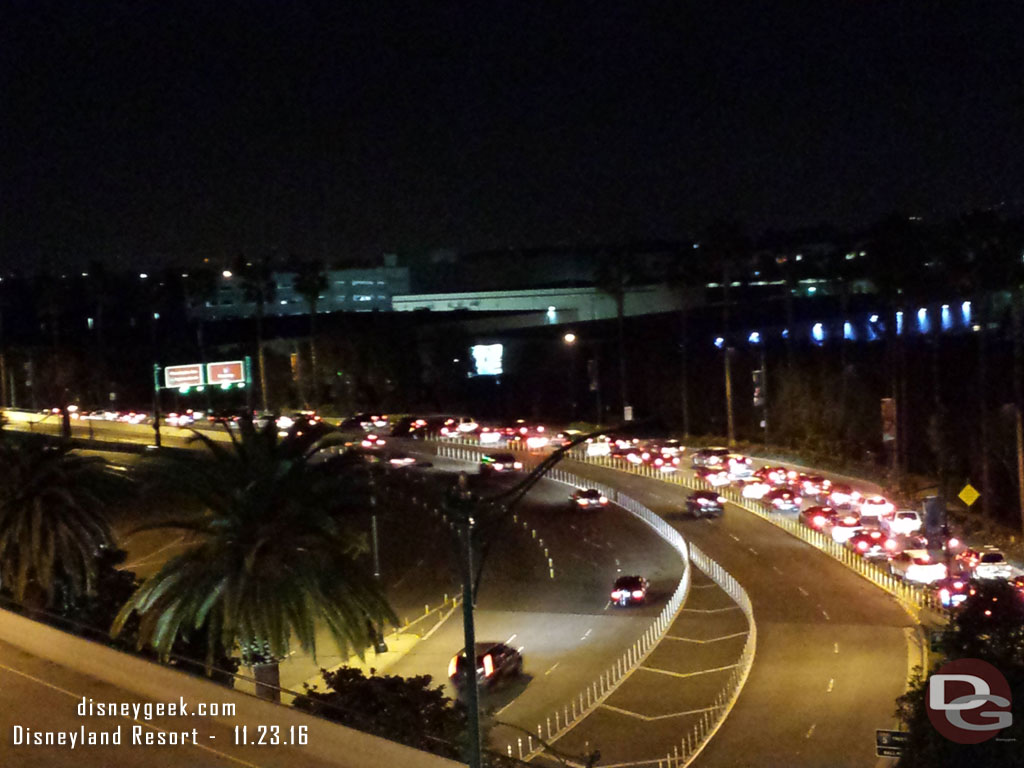 Disneyland Drive was backed up as I was leaving, just after 11pm.