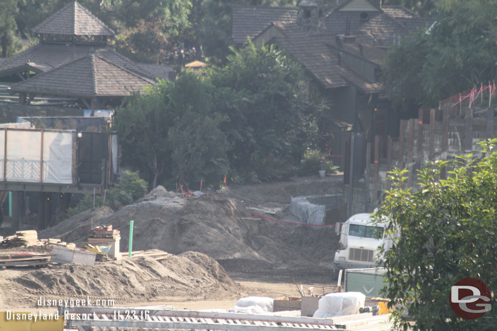 Looks like utilities and conduit going under the path the train will take as it exits Critter Country.