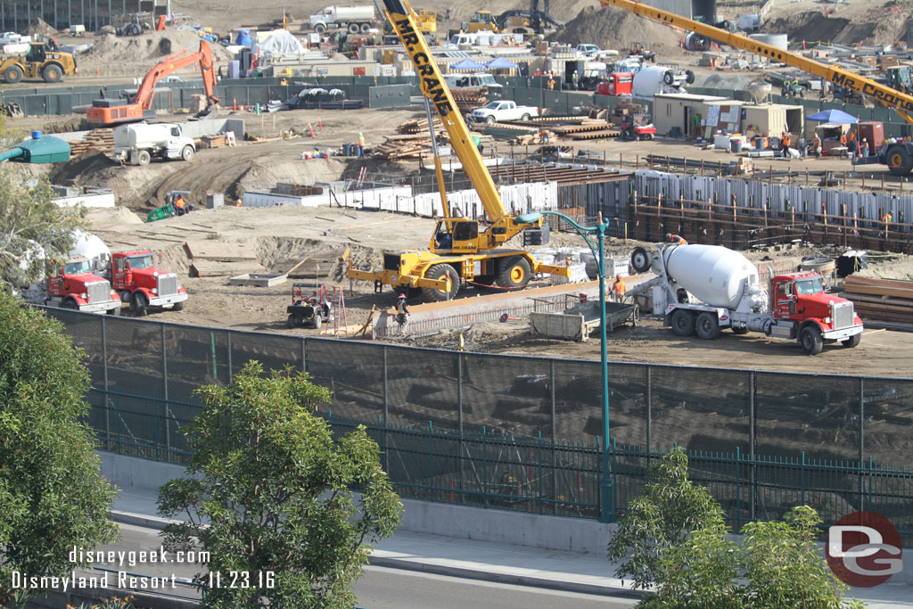 Trenches for footers near Disneyland Drive.